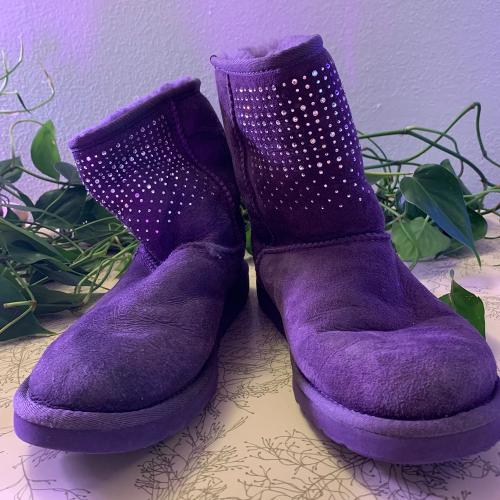 Ugg Australia purple bling boots
